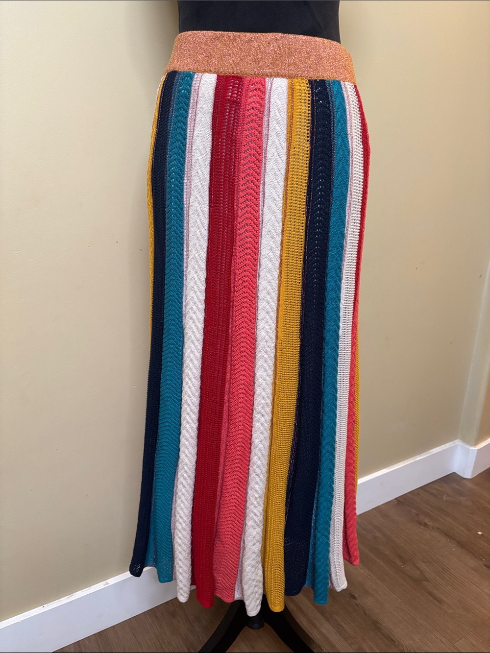 Farm Rio by anthropologie Jimena Knit maxi Skirt